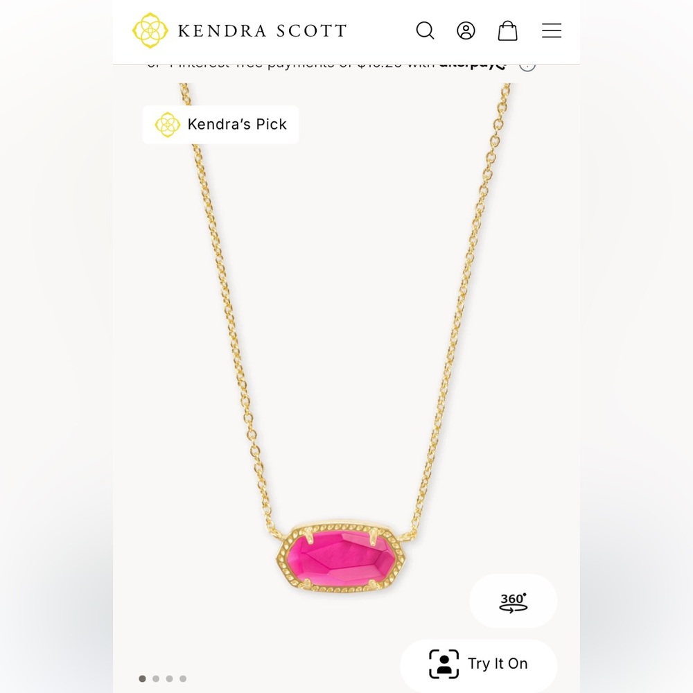Pink 
Kendra scottt Elisa necklace